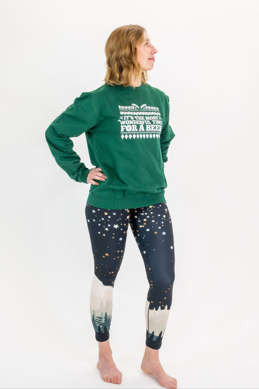 New Years Mountain Yoga Pants