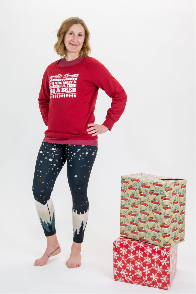 Load image into Gallery viewer, New Years Mountain Yoga Pants
