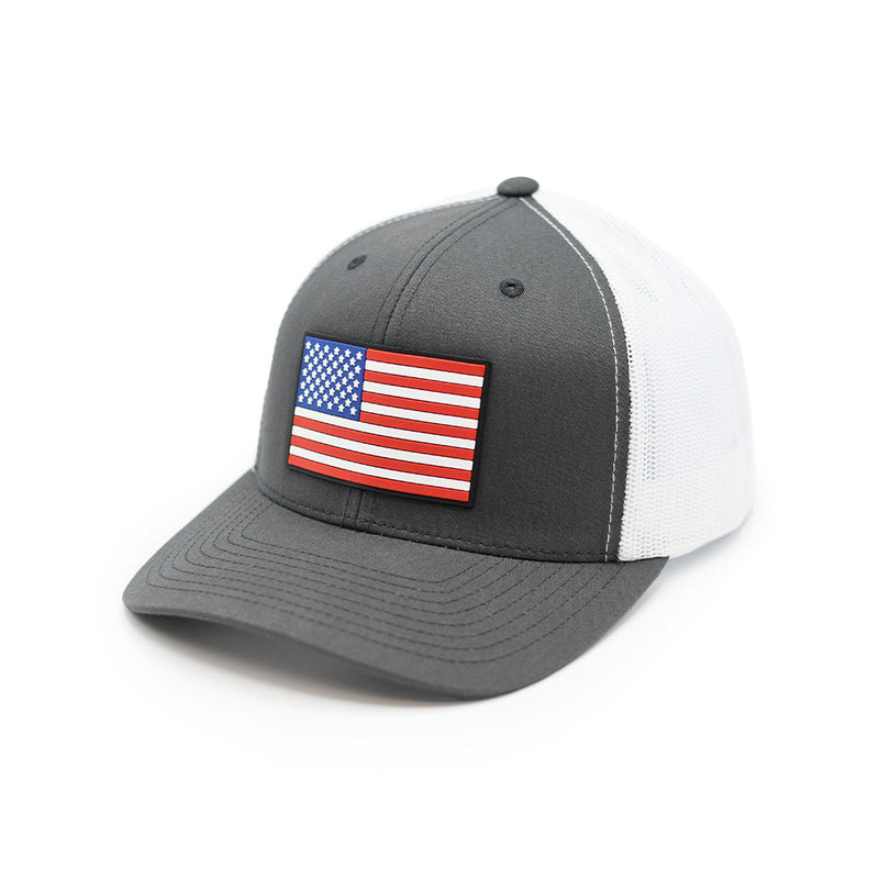 Load image into Gallery viewer, USA Flag PVC Patch Hat
