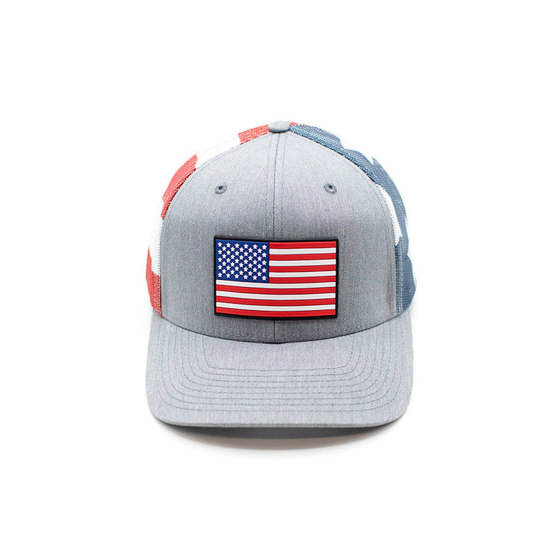 Load image into Gallery viewer, USA Flag PVC Patch Hat
