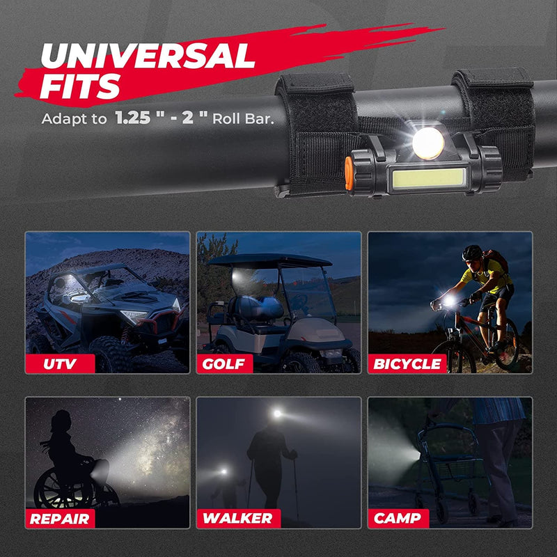 Load image into Gallery viewer, Dome Interior Lights for 1.75''-2'' roll bar
