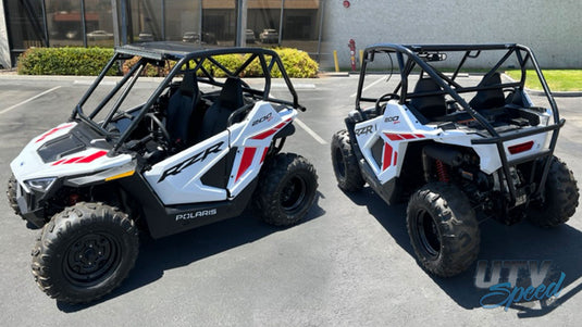 Polaris RZR 200 Fastback Cage with attached rear bumper