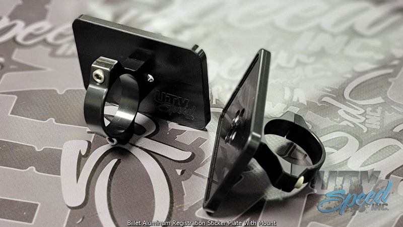 Load image into Gallery viewer, Billet Aluminum Registration Sticker Plate With Mount
