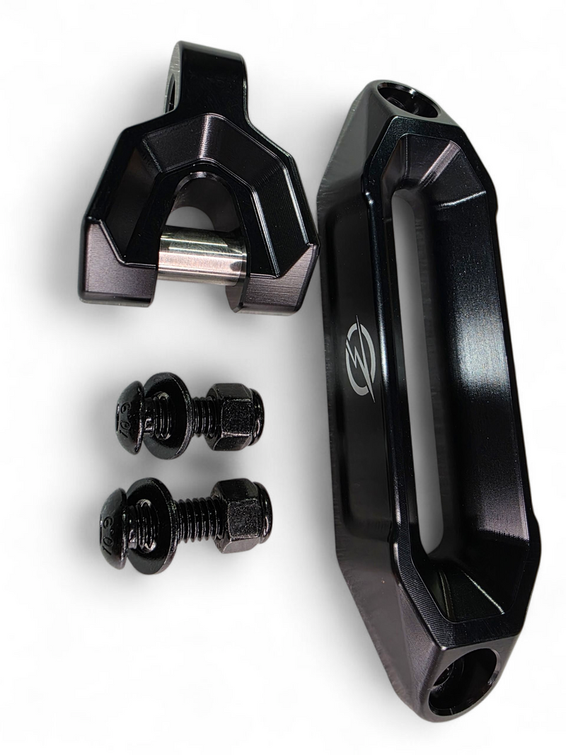 Load image into Gallery viewer, Elektric Offroad Designs UTV Winch Fairlead and Hook (Black)
