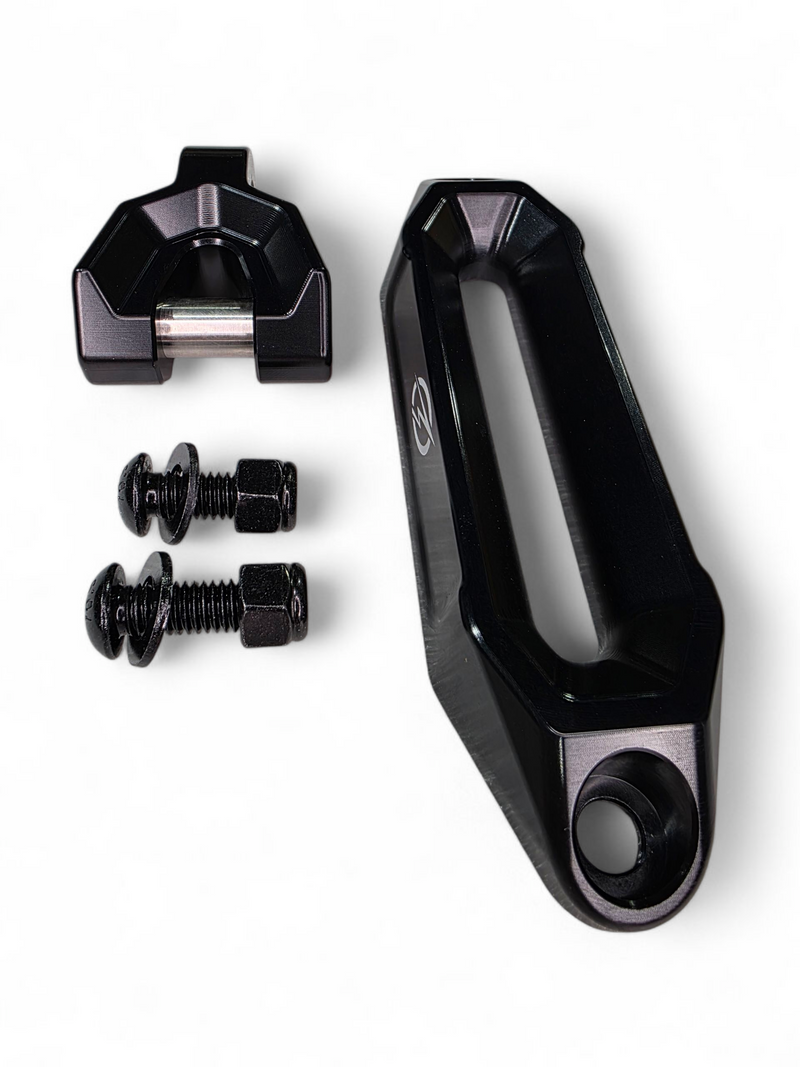 Load image into Gallery viewer, Elektric Offroad Designs UTV Winch Fairlead and Hook (Black)
