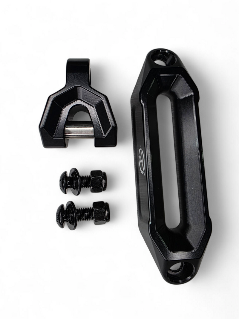 Load image into Gallery viewer, Elektric Offroad Designs UTV Winch Fairlead and Hook (Black)
