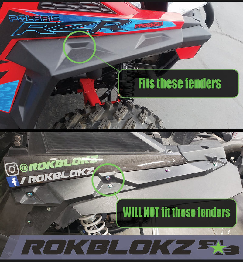 Load image into Gallery viewer, Polaris RZR S 900 &amp; RZR S 1000 2015-2019 Mud Flaps / Fender Extensions, Front &amp; Rear
