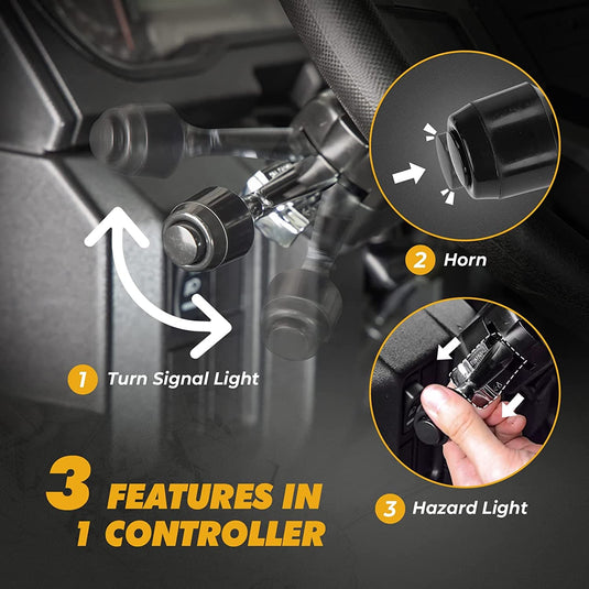 Universial UTV Turn Signal Kit & 105D Horn for Polaris, Can-Am, Pioneer