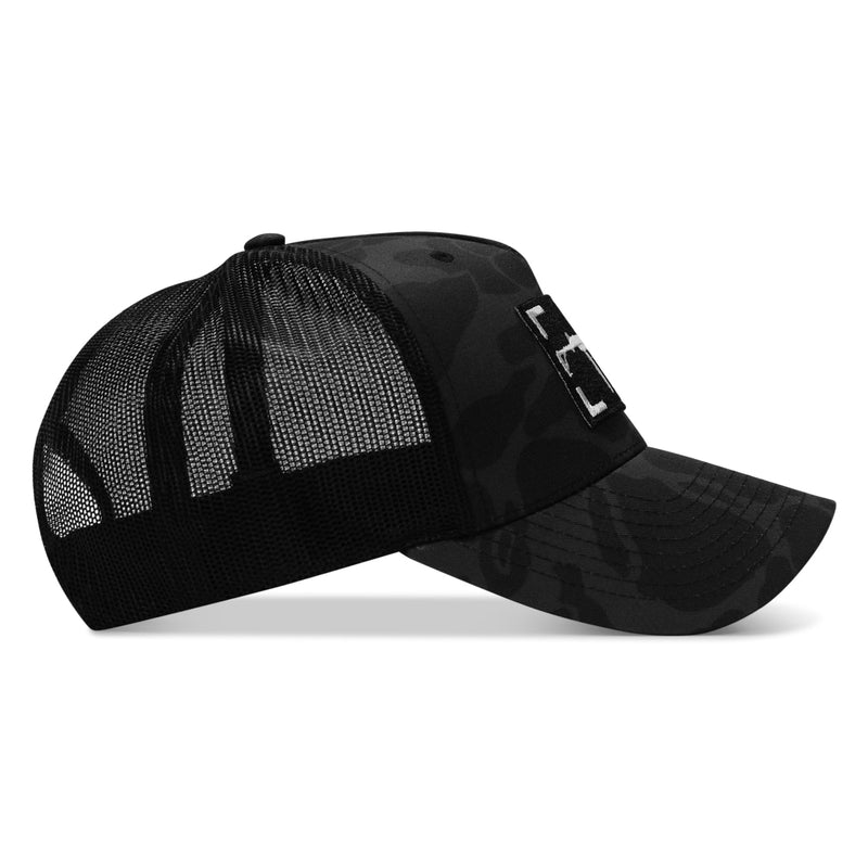 Load image into Gallery viewer, UZI PATCH MESH SNAPBACK HAT
