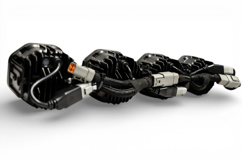 Load image into Gallery viewer, 2 Light U-Con Interlocking Off Road LED Pod With Amber or White DRL Running Light
