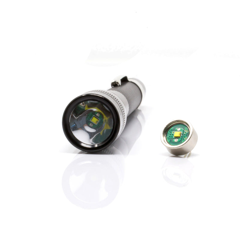 Load image into Gallery viewer, best brightest LED upgrade conversion retrofit replacement bulb and reflector for 2 AAA 2aaa Model Mini Maglite by Litt Industries
