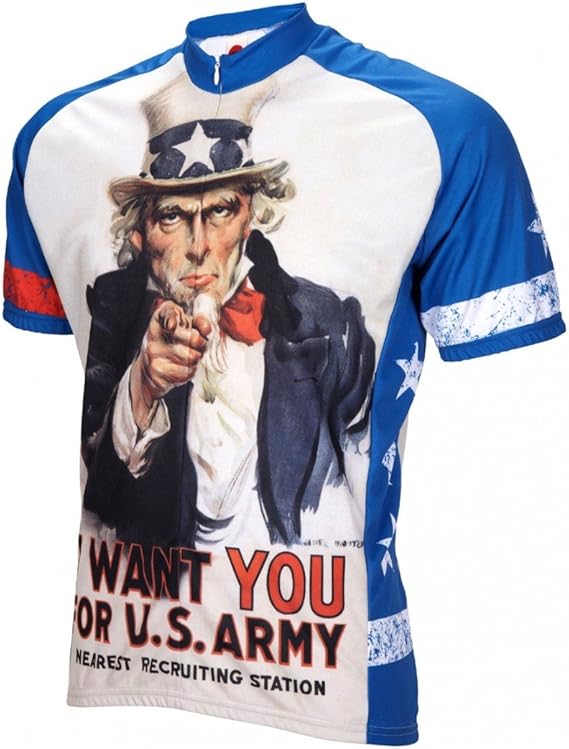 Load image into Gallery viewer, Uncle Sam Men&#39;s Cycling Jersey (Medium)
