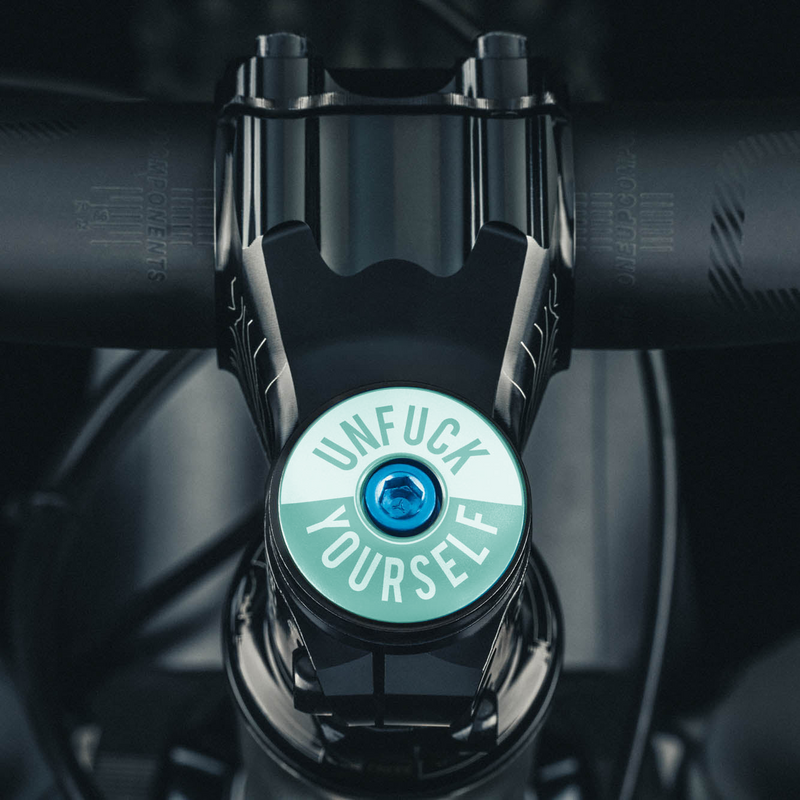 Load image into Gallery viewer, Unfuck Yourself Bicycle Headset Cap
