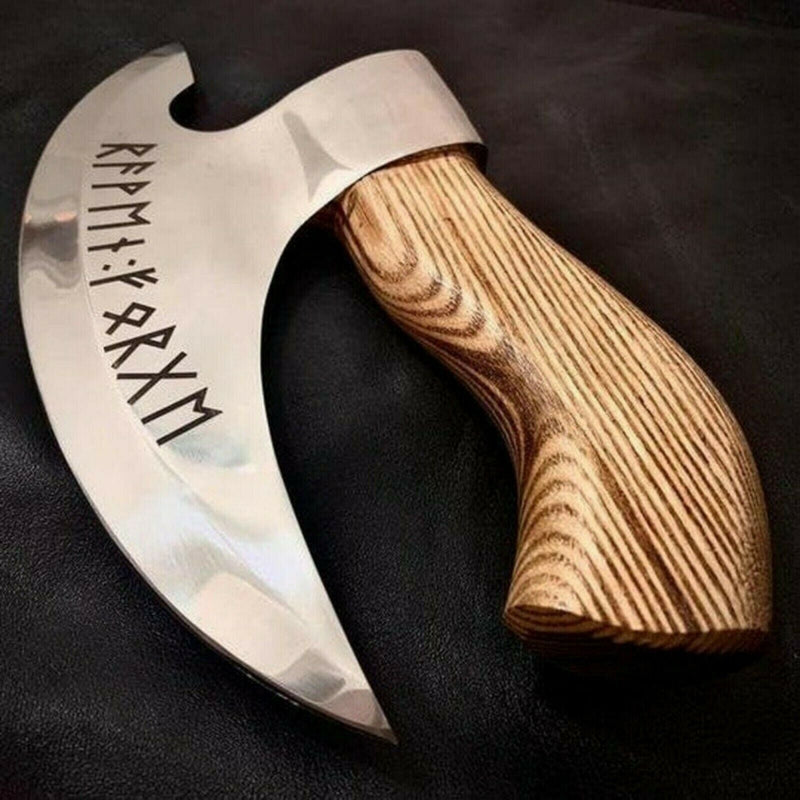 Load image into Gallery viewer, : Axe Pizza Cutter - Custom Hand Engraved with J2 Steel Blade
