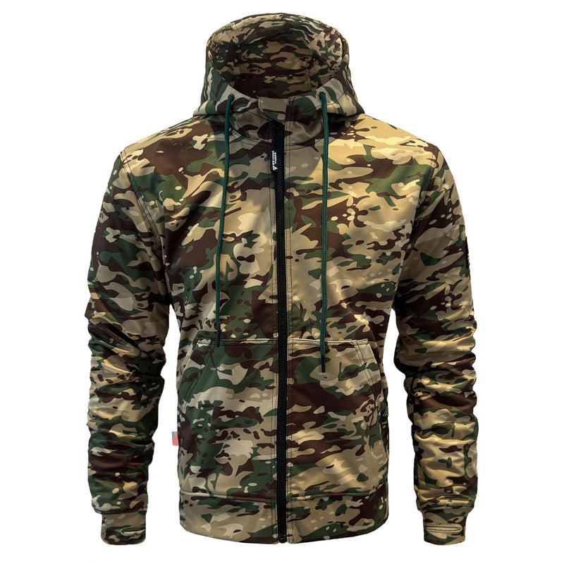 Load image into Gallery viewer, Protective SoftShell Unisex Camouflage Hoodie - “Delta Four”
