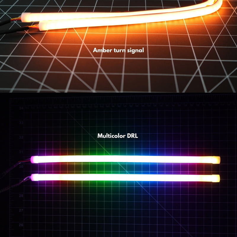 Load image into Gallery viewer, Universal Flexible Multicolor DRL Tube Strips | RGBW &amp; Flow Series
