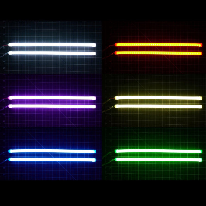 Load image into Gallery viewer, Universal Flexible Multicolor DRL Tube Strips | RGBW &amp; Flow Series
