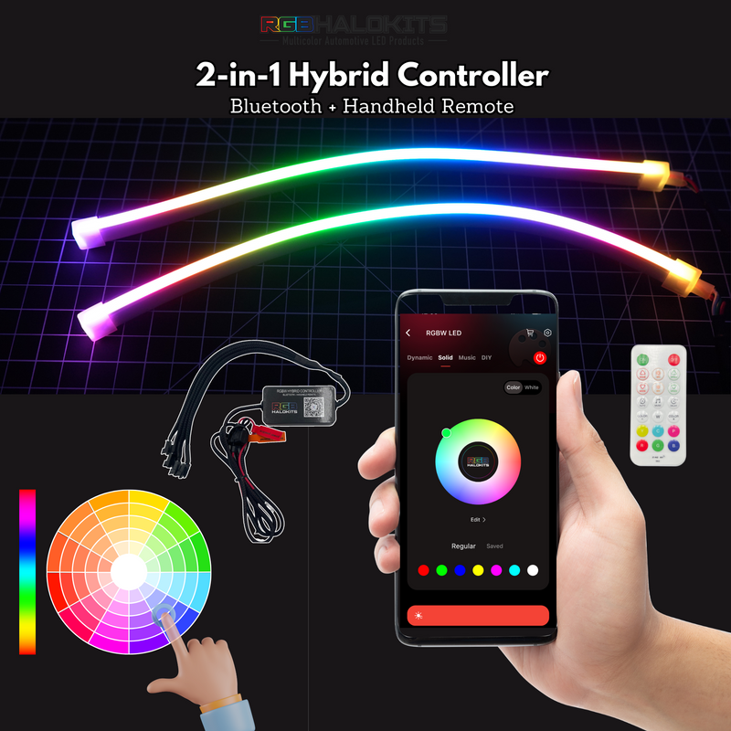 Load image into Gallery viewer, Universal Side Emitting Flexible DRL Diffused Strips | Multicolor
