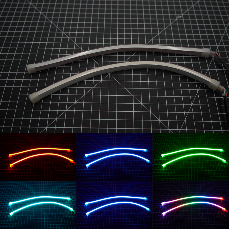Load image into Gallery viewer, Universal Side Emitting Flexible DRL Diffused Strips | Multicolor
