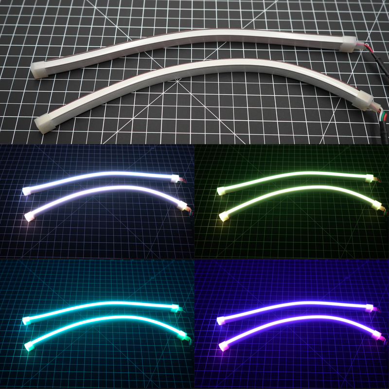 Load image into Gallery viewer, Universal Side Emitting Flexible DRL Diffused Strips | Multicolor
