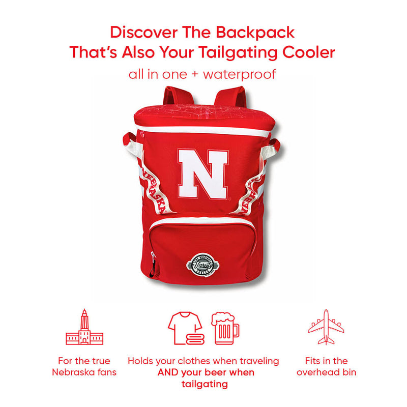 Load image into Gallery viewer, University of Nebraska Backpack Cooler
