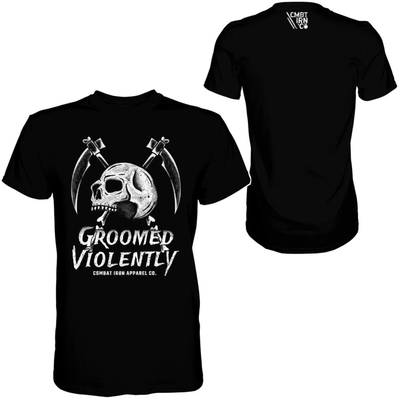 Load image into Gallery viewer, Groomed Violently Skull Men&#39;s T-Shirt
