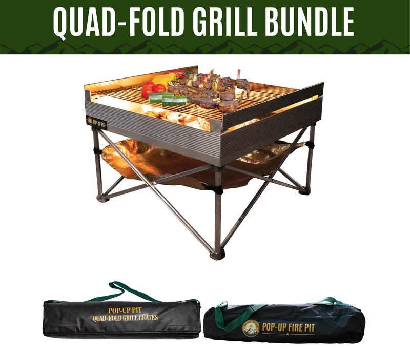 Load image into Gallery viewer, Outdoor Quad-Fold Grill Bundle
