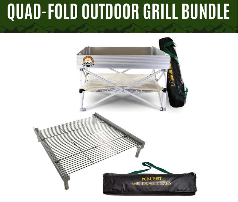 Load image into Gallery viewer, Outdoor Quad-Fold Grill Bundle
