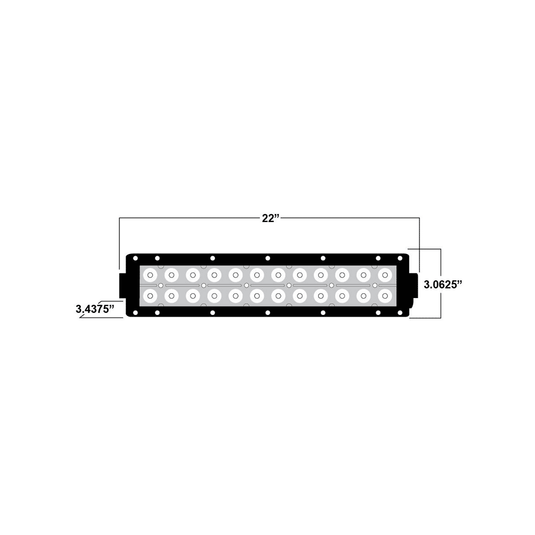 Dual Row LED Light bar 22 Inch