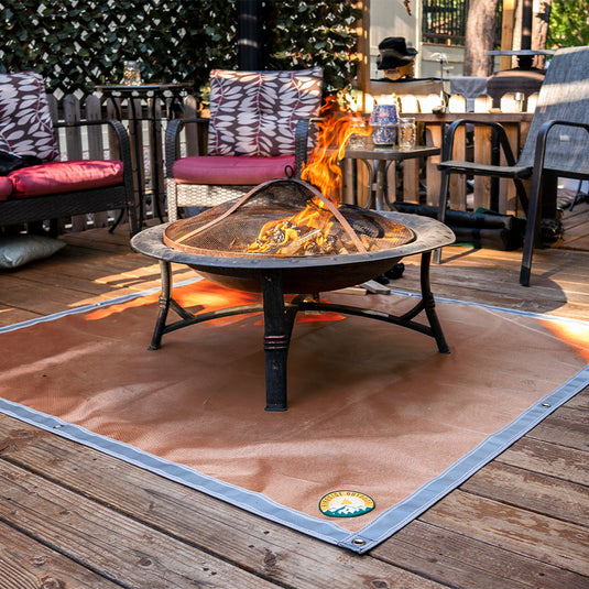 Ember Mat - Protect The Ground From Popping Embers or Dripping Grease