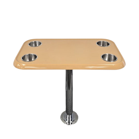 Boat Table Set - 6" Flush Mount Floor Plate / Anti Wobble (6 colors)