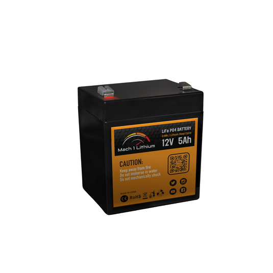 12.8V 5AH LIFEPO4 DEEP CYCLE BATTERY