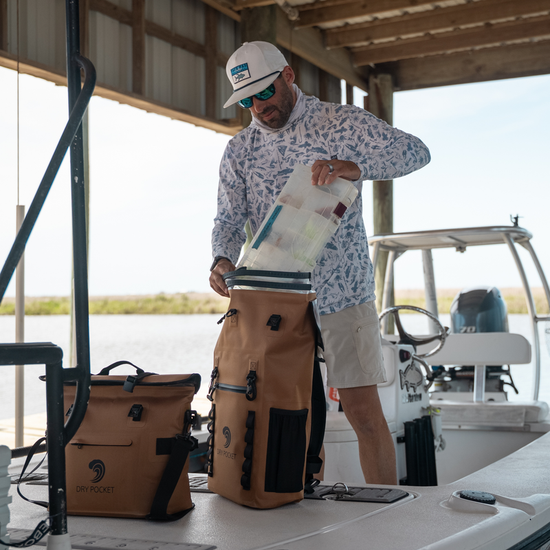 Load image into Gallery viewer, [PRE-ORDER] Waterproof Floating Backpack Dry Bag - Coyote Brown [Restocking in July 2026]
