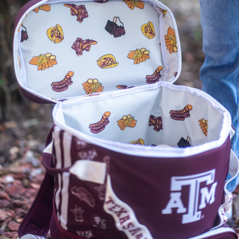 Load image into Gallery viewer, Texas A&amp;M University Backpack Cooler
