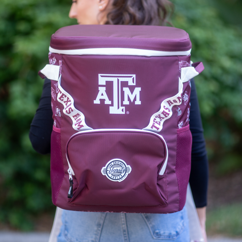 Load image into Gallery viewer, Texas A&amp;M University Backpack Cooler
