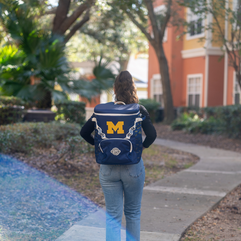 Load image into Gallery viewer, University of Michigan Backpack Cooler
