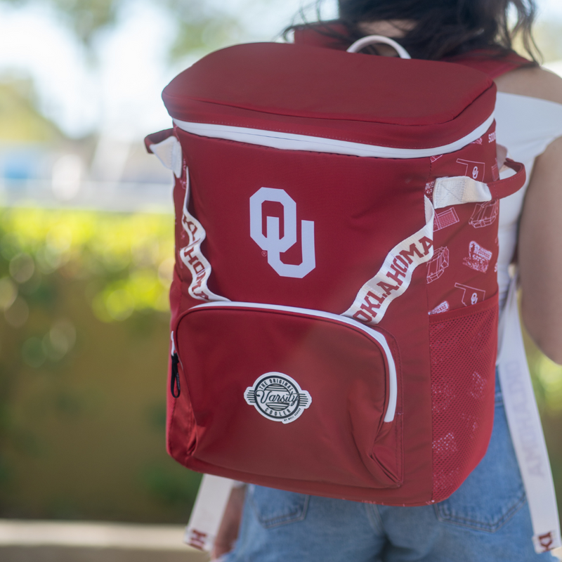 Load image into Gallery viewer, University of Oklahoma Backpack Cooler
