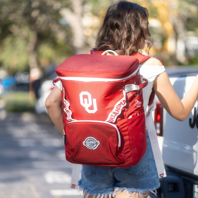 Load image into Gallery viewer, University of Oklahoma Backpack Cooler
