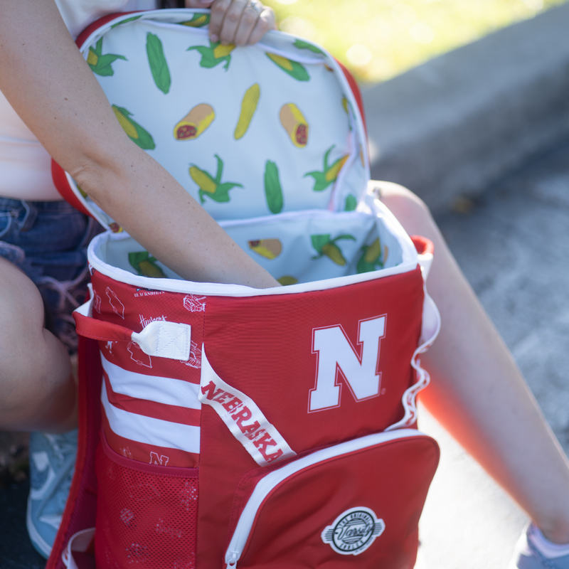 Load image into Gallery viewer, University of Nebraska Backpack Cooler
