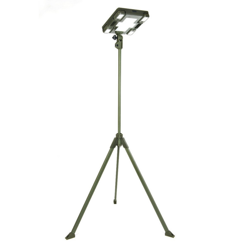 Load image into Gallery viewer, TRU De-LIGHT WHITENIGHT Multipurpose Solar / AC / DC - Garden, Camping Main Light + 3 Independent Detachable Multi Mode Side Lights / Tripod + Carrying Bag
