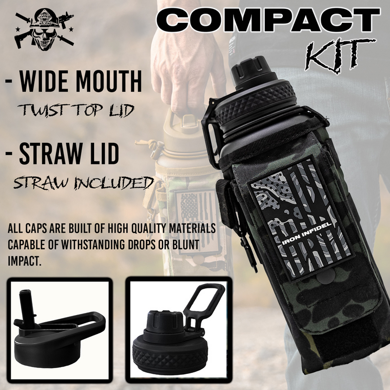 Load image into Gallery viewer, 32oz Compact Battle Bottles
