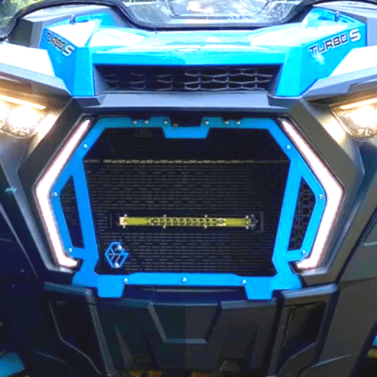 Load image into Gallery viewer, L&amp;W Fab Custom Grill with Light Bar for RZR Turbo S / XP 1000 / Turbo

