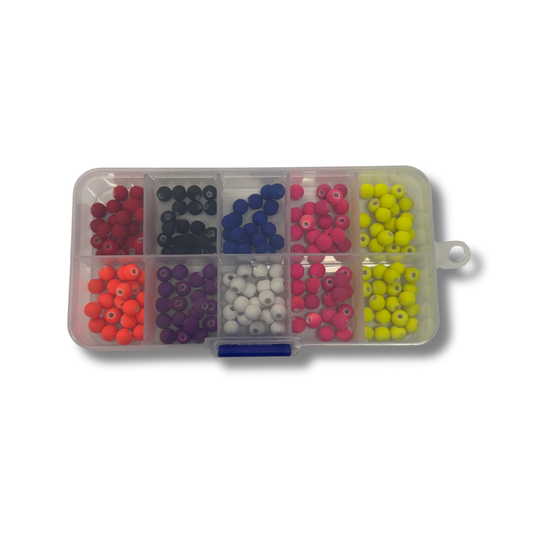 'NEW' 6mm SOLID COLORED BEAD TACKLE BOX!!!