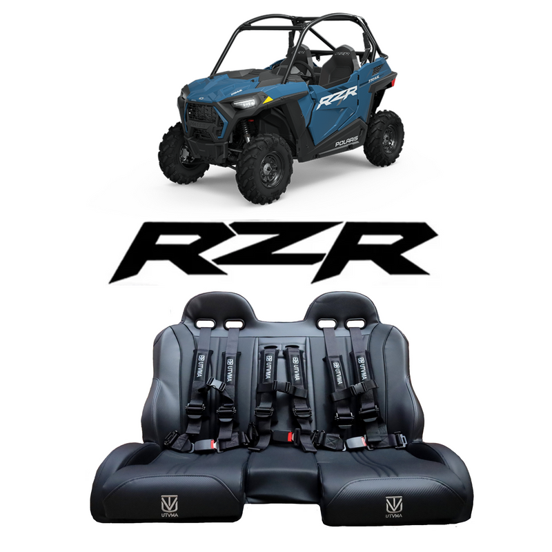 Load image into Gallery viewer, RZR Trail Front Bench Seat W Harnesses (2021-2025)
