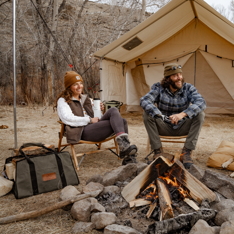 Load image into Gallery viewer, Rectangle Canvas Firewood Log Carriers
