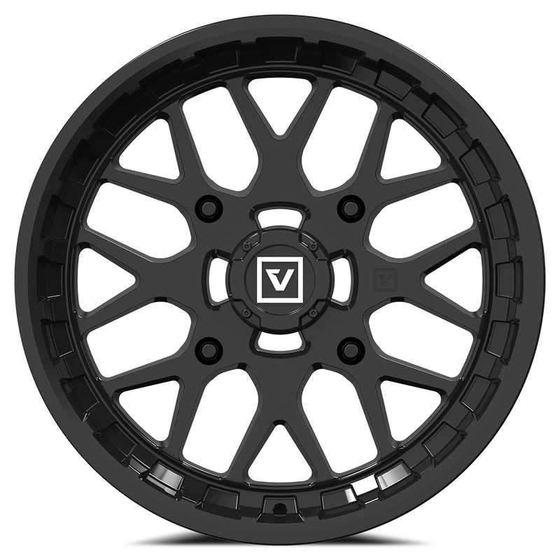 Load image into Gallery viewer, V03 15X10 +00MM 4X137 GLOSS BLACK
