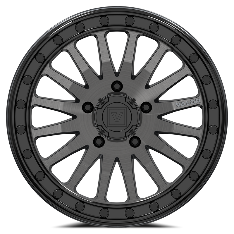 Load image into Gallery viewer, V06 BEADLOCK 15X10 +25 5X114.3 BRUSHED GUNMETAL
