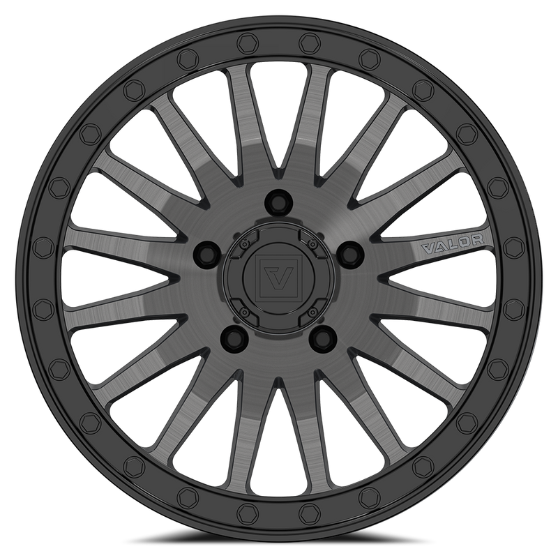 Load image into Gallery viewer, V06 BEADLOCK 15X8 +40 5X114.3 BRUSHED GUNMETAL
