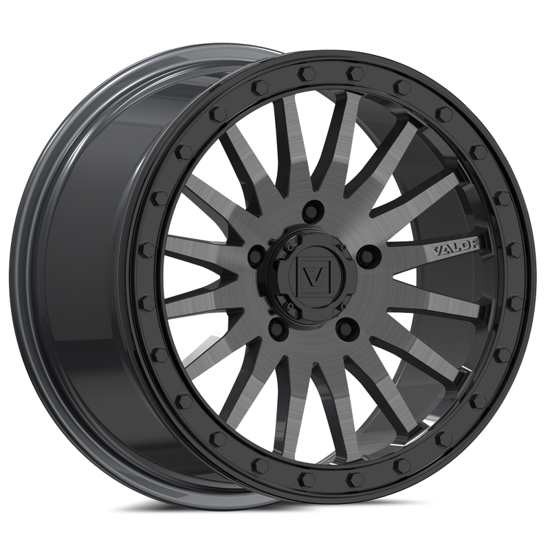 Load image into Gallery viewer, V06 BEADLOCK 15X8 +40 5X114.3 BRUSHED GUNMETAL

