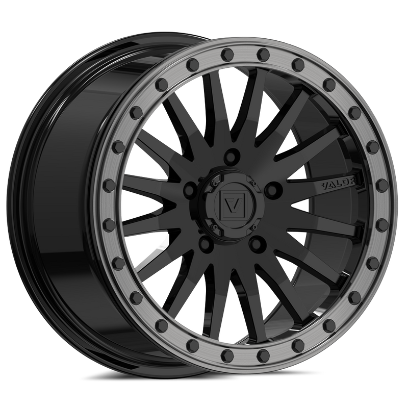 Load image into Gallery viewer, V06 BEADLOCK 15X8 +40 5X114.3 GLOSS BLACK
